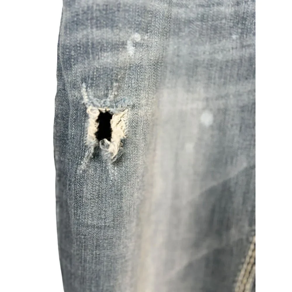 Bootcut‎ Jeans Cowboy Western Rhinestone Distressed Grace in LA Size 31 X 31